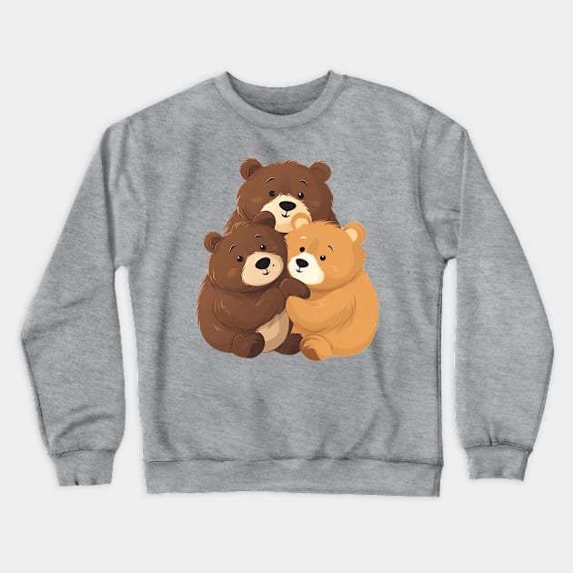 three tender bears Crewneck Sweatshirt by javierparra